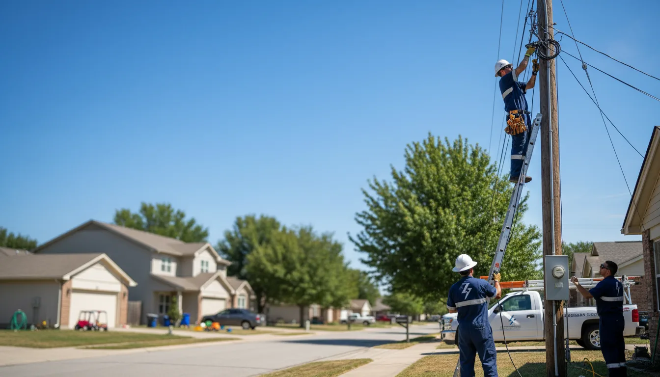 Residential electrician providing installation services in Kewaunee, WI